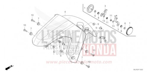 FRONT FENDER CB500XAR de 2024